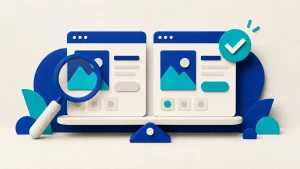 Ilustración sobre cómo elegir diseñador web