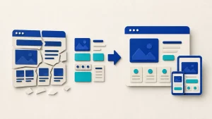 Ilustración sobre cómo saber si necesito rediseñar mi web