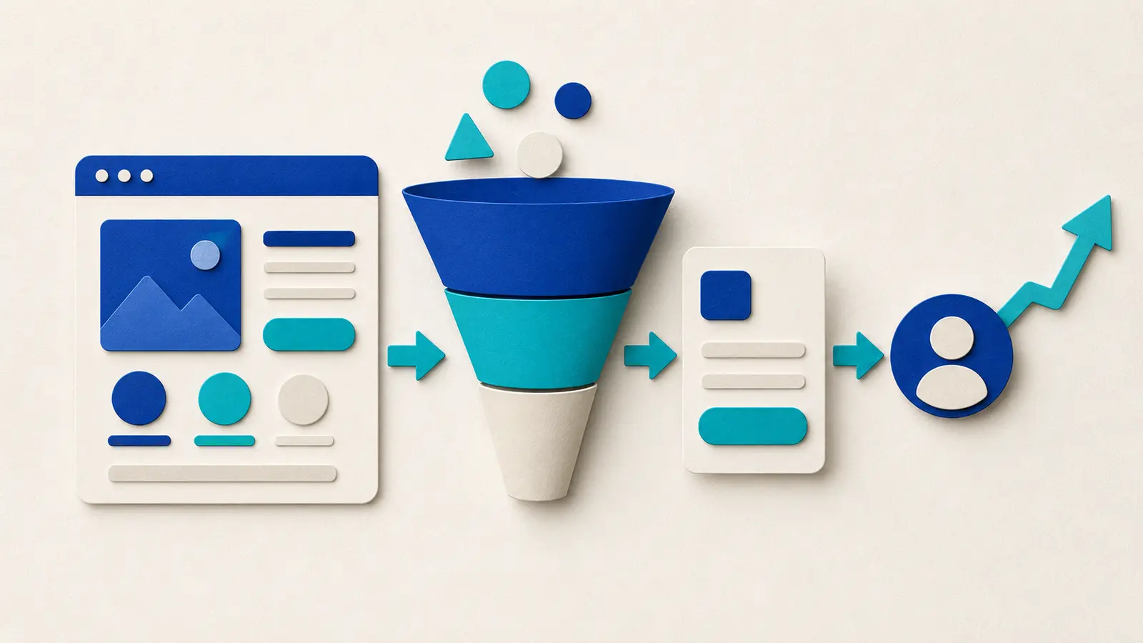Ilustración sobre caso rediseño web captación